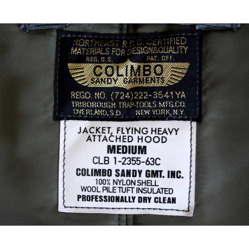 COLIMBO コリンボ Elmendorf Jkt. (Type N-2B) エレメンドルフ