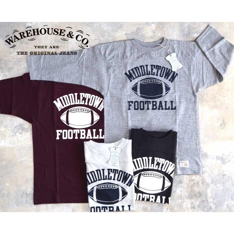 WAREHOUSEウエアハウス Lot 4063 7分袖フットボールTEE F.B.T