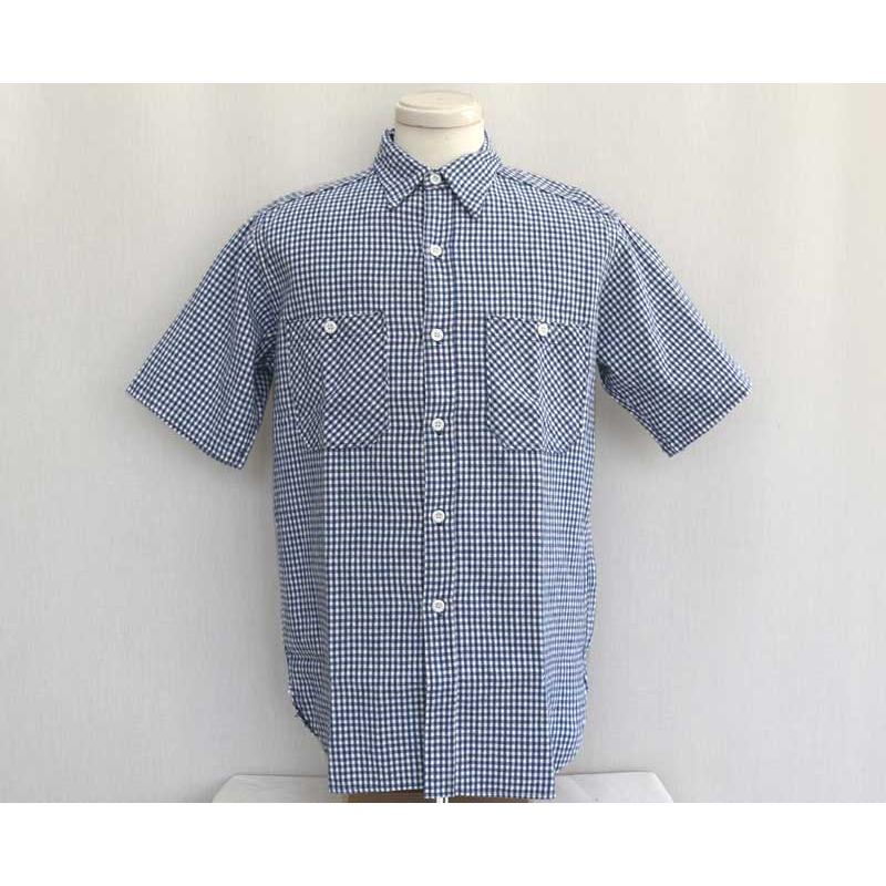 WAREHOUSE ウエアハウス SHORT SLEEVE CHECK WORK SHIRTS A柄(ギンガム