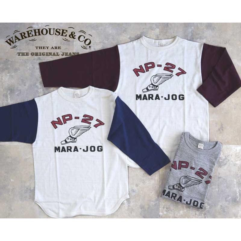 WAREHOUSEウエアハウス Lot 4800 7分袖ベースボールT【NP-27】 : TAKE