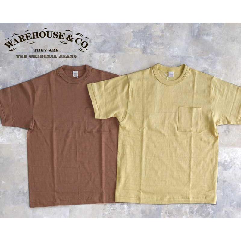 WAREHOUSE ウエアハウス Lot 4601p ポケットTシャツ 2026新色【STRAW