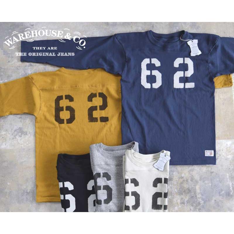 WAREHOUSEウエアハウス Lot 5913 長袖フットボールTEE F.B.T 【NO.62