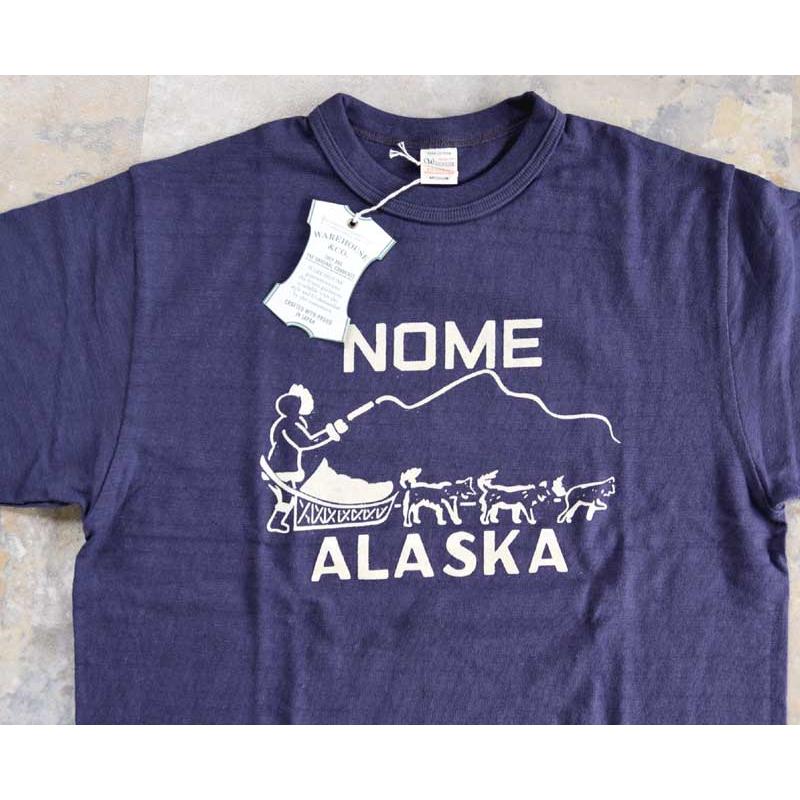 WAREHOUSE ウエアハウス Tシャツ Lot.4601【NOME】ALASKA : TAKE OFF