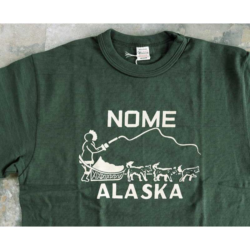 WAREHOUSE ウエアハウス Tシャツ Lot.4601【NOME】ALASKA : TAKE OFF
