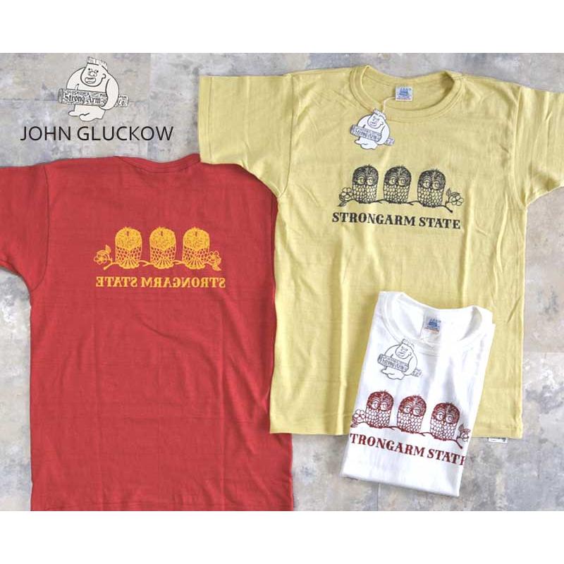 John Gluckowジョングラッコー JG-CS06 Strongarm【Owls】TEE【S/M/L