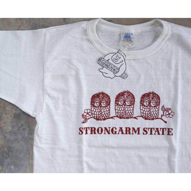 John Gluckowジョングラッコー JG-CS06 Strongarm【Owls】TEE【S/M/L