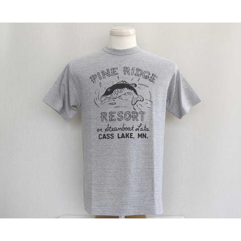 WAREHOUSE ウエアハウス Tシャツ 88/12 杢クルーネックT PINE RIDGE