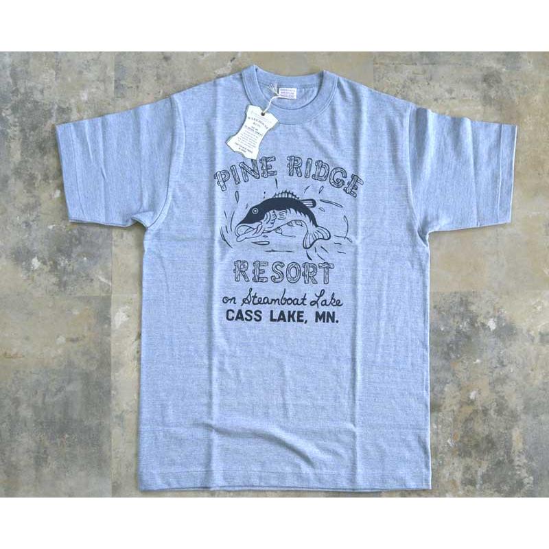 WAREHOUSE ウエアハウス Tシャツ 88/12 杢クルーネックT PINE RIDGE