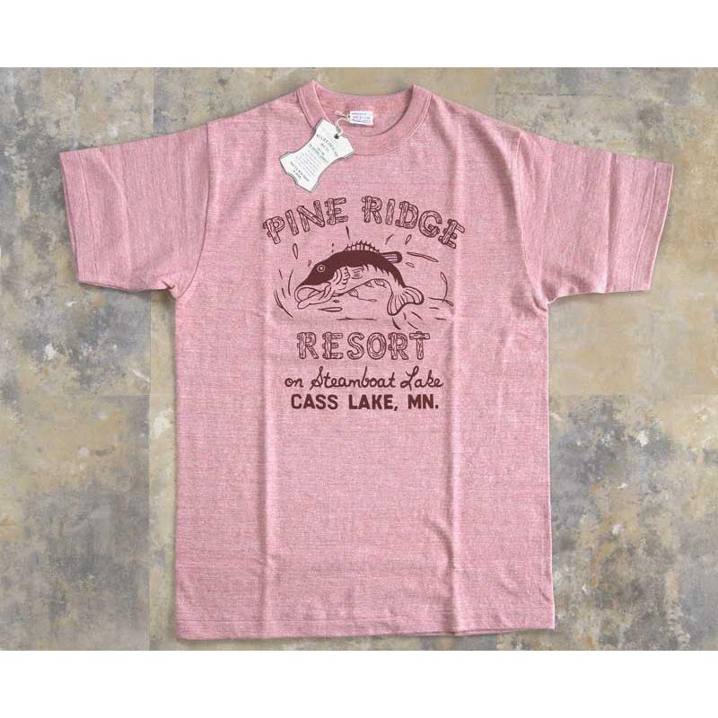 WAREHOUSE ウエアハウス Tシャツ 88/12 杢クルーネックT PINE RIDGE