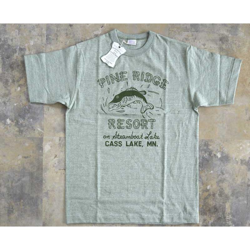 WAREHOUSE ウエアハウス Tシャツ 88/12 杢クルーネックT PINE RIDGE
