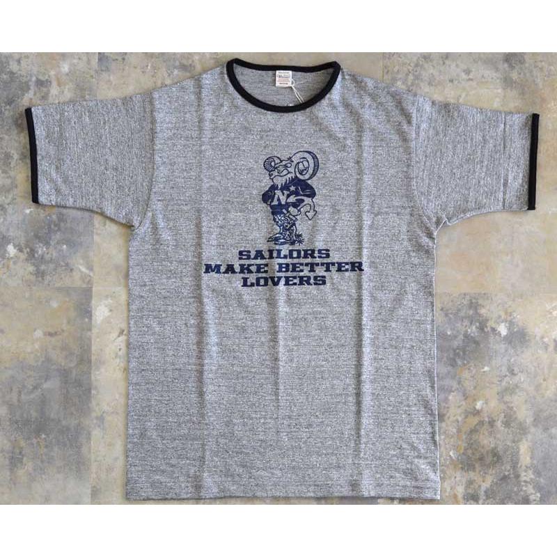 WAREHOUSE リンガーTシャツ グレー WAREHOUSEウエアハウス Tシャツ Lot 4059 リンガーTEE 【SAILORS