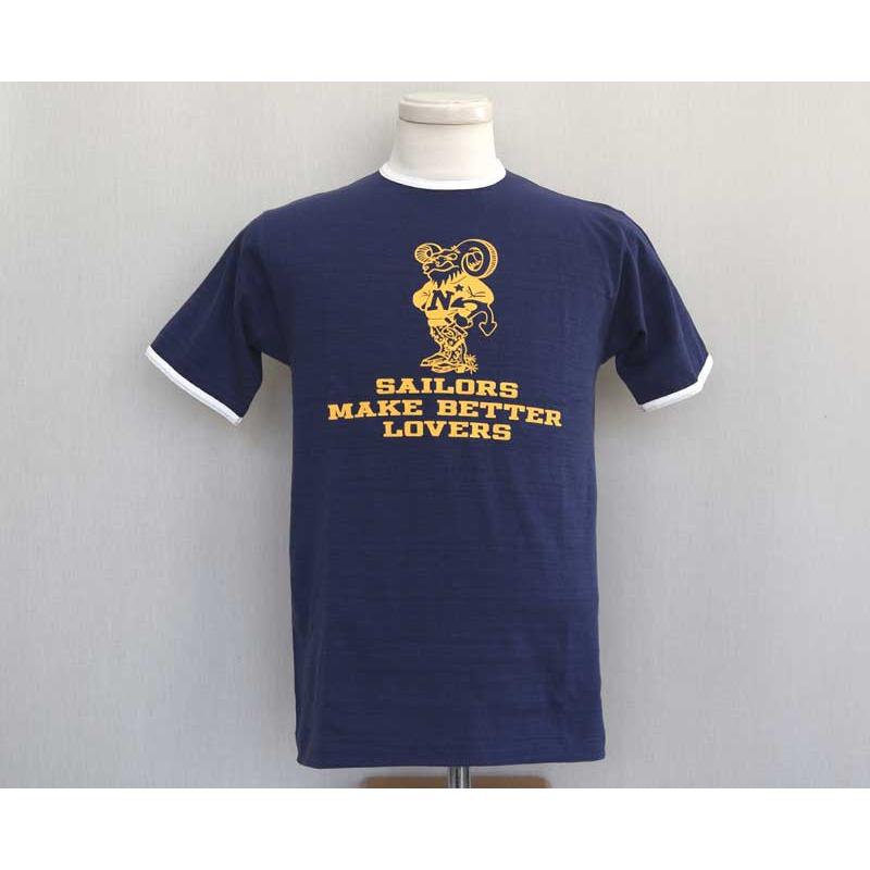 lagoon レア NAVY 1903リンガー シンプルTシャツ WAREHOUSEウエアハウス Tシャツ Lot 4059 リンガーTEE 【SAILORS