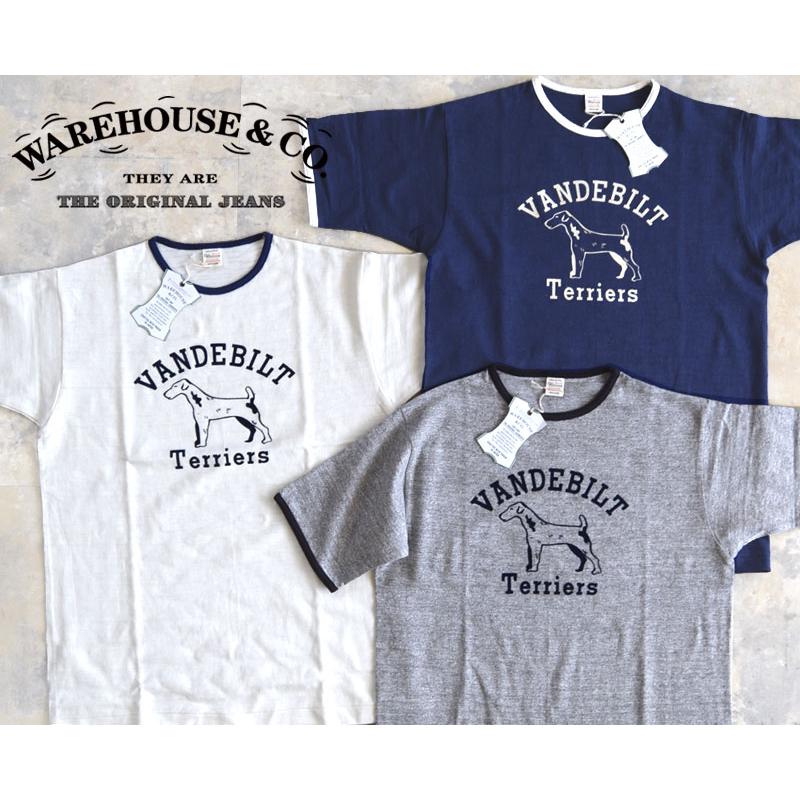 WAREHOUSEウエアハウス Tシャツ Lot 4059 リンガーTEE 【VANDEBILT
