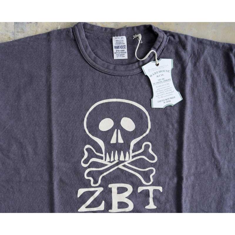 WAREHOUSE ウエアハウス Tシャツ Lot 4064 ZBT【スカル】 : TAKE OFF