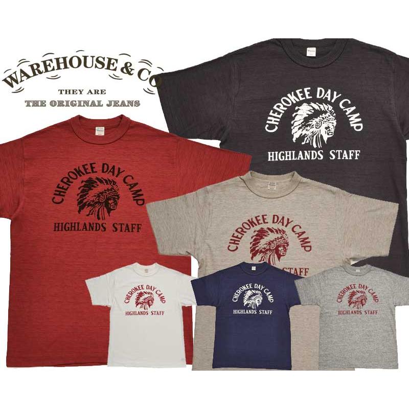 WAREHOUSE ウエアハウス Tシャツ Lot 4601 CHEROKEE DAY CAMP