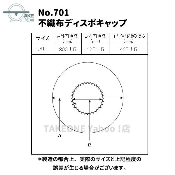 衛生帽子 不織布帽子 厨房 食品衛生帽子 使い捨てキャップ ホワイト エブノ 不織布ディスポキャップ 1箱100枚入 701 | エブノ | 02