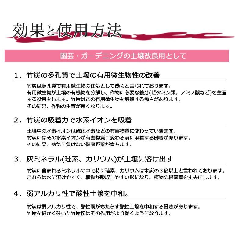 竹炭 粗め 500ｇ プランター花 花壇用土壌改良材 純南九州産 Chikutan500 アース国産自然工房 通販 Yahoo ショッピング