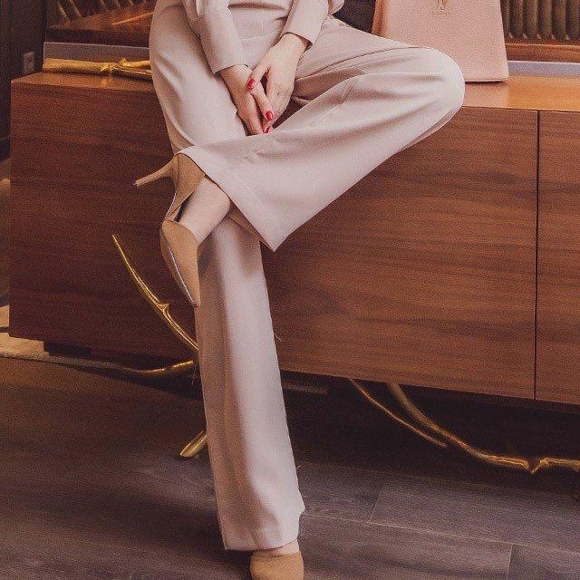 【新品】結婚式 お呼ばれ 二次会 シフォンスリーブパンツドレス ロンパース ピンク パンツドレス レディース 結婚式 二次会 お呼ばれ