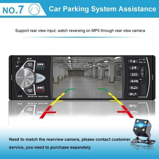 車ラジオ 1 din 4022d カーステ 自動オーディオ カーステレオ FM Bluetooth 2.0 リアビューカメラ |  | 05