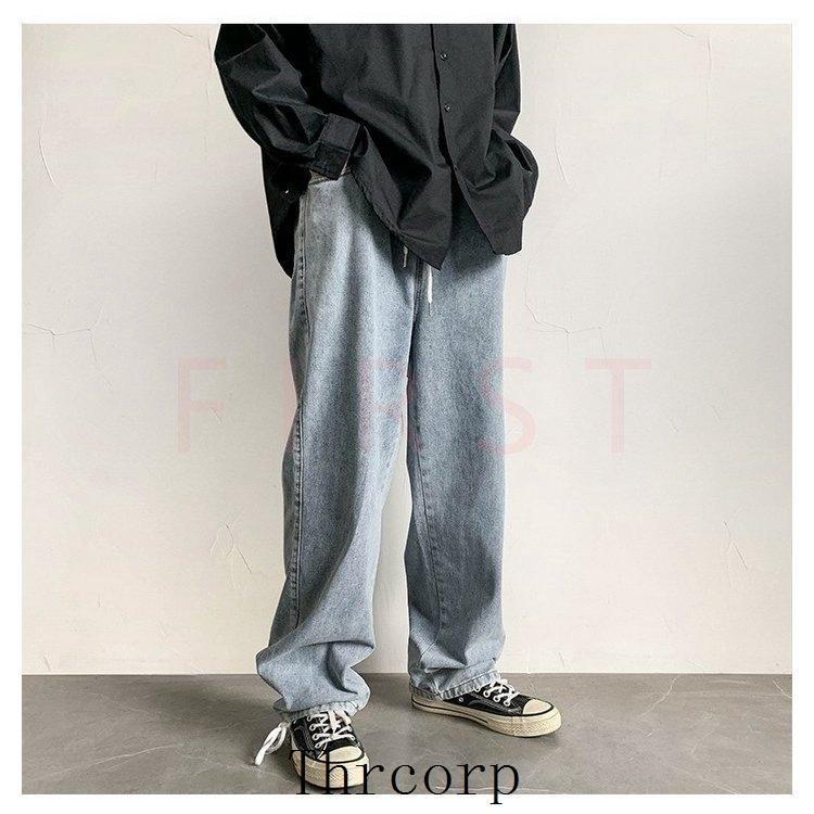 デニムパンツ メンズ ジーパン Gパン ジーンズ ワイドルック