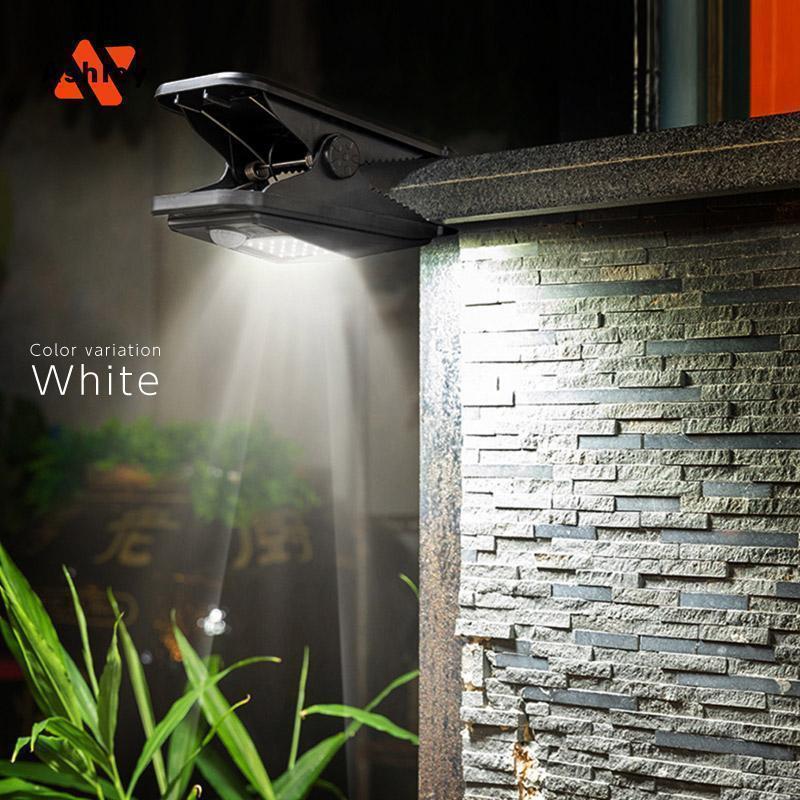 ソーラーライト 屋外 防水 人感センサー 電球色 暖色 ホワイト クリップ センサーライト ガーデンライト 庭 LED |  | 02