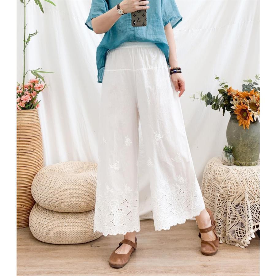 ペチパンツ 綿 コットン パンツ ペチコート インナー レイヤード 重ね着 レディース ワイドパンツ ガウチョパンツ 大きいサイズ 体型カバー | 
