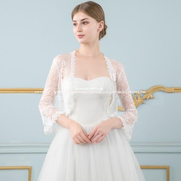 ボレロ レース かわいいレース ジャケット 結婚式 ブライダル 飾り物
