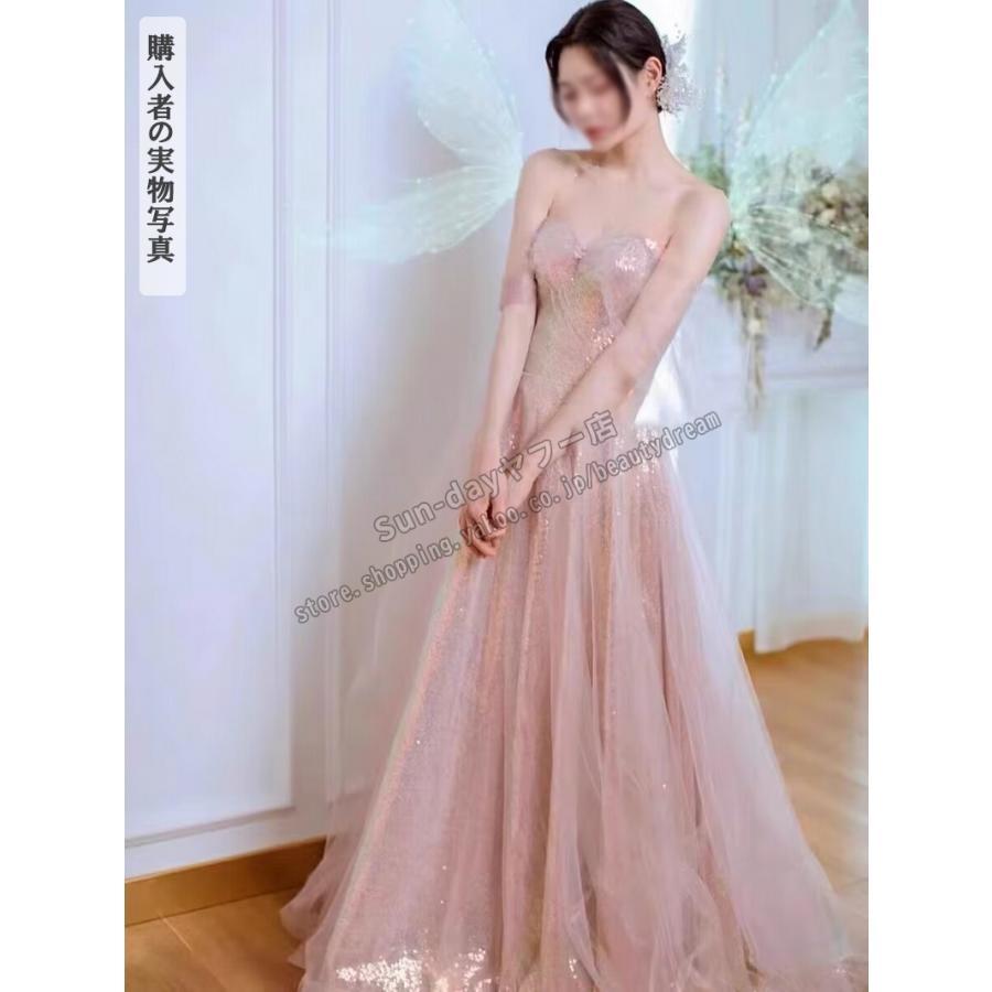 夏入荷パーティードレス オフショルダー 可愛い 結婚式 成人式  