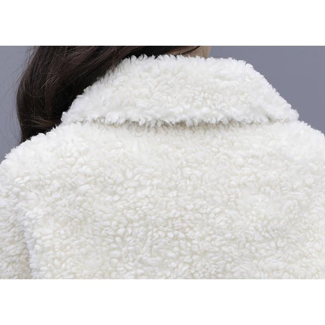 大特価】ホワイト ムートンコート レディース ムートン