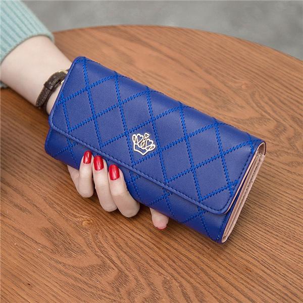 財布 長財布 レディース 三つ折り PU レザー 大容量 小銭入れ 財布 長財布 レディース 三つ折り PU レザー 大容量 小銭入れ
