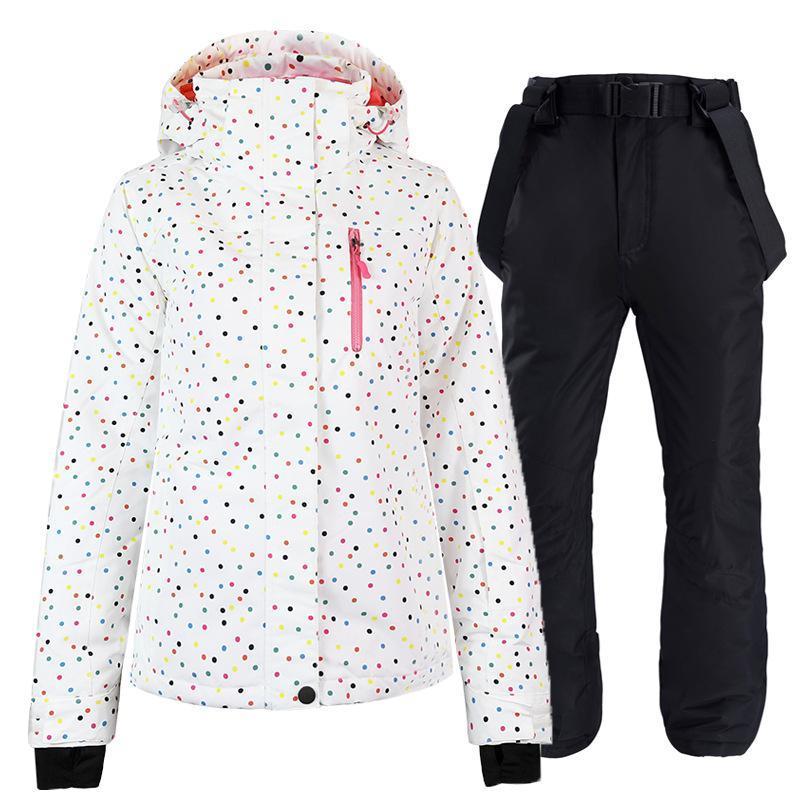 スノーボードウェア 女性用 フード付き スキーウェア レディース スノーボードウェア 上下セット フード