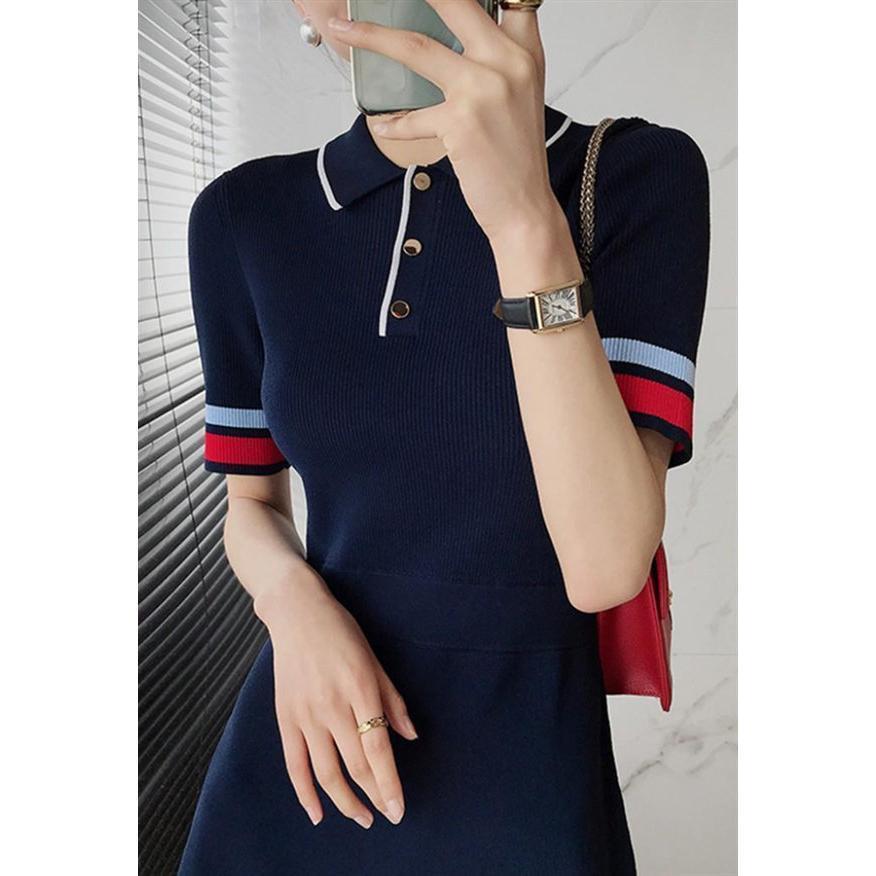 ゴルフワンピース ゴルフウェア レディース Aライン 長め