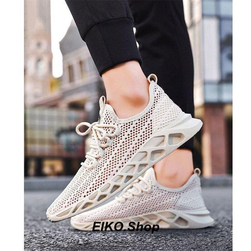 BEAXIS メッシュスニーカー ホワイト/ベージュ BEAXIS メッシュ