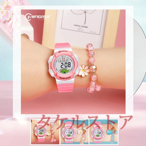 人気ブランド多数対象 キッズ 子供 腕時計 男の子 女の子 小学生 中学生 ウォッチ デジタル Led夜光 おしゃれ スポーツ アウトドア軽量 日常防水