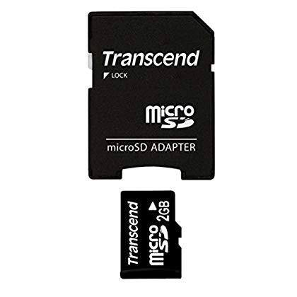 Transcend ラッピング不可 microSDカード 正規 2GB TS2GUSD