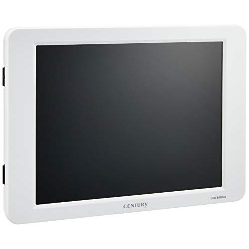 センチュリー 8インチUSB接続サブモニター 「plus one ホワイト」 (WEB簡易パッケージ仕様) LCD-8000U2W_FP