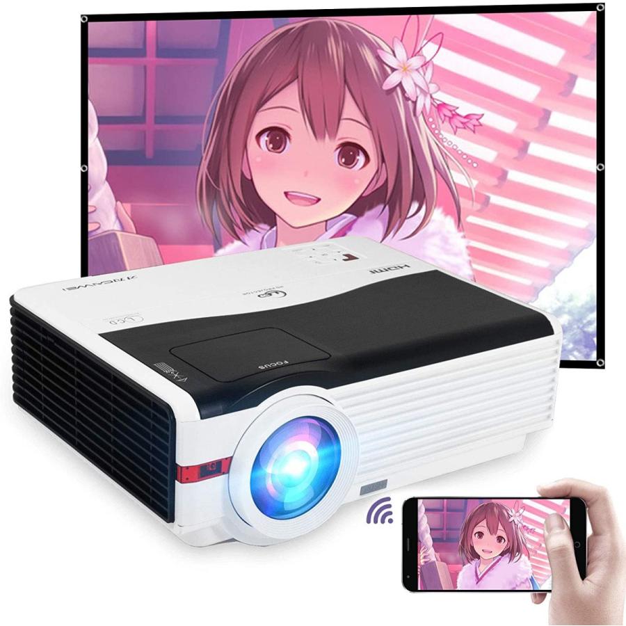 超激安 スマホプロジェクター 1080p 60ルーメン 内蔵スピーカー Led ホームシアタープロジェクター 台形補正 ズーム 天井投影 Hdm 公式店舗 Zoetalentsolutions Com