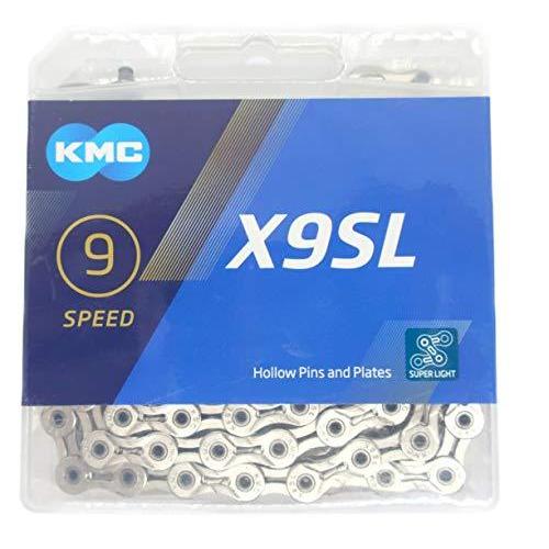 KMC X9SL チェーン 9スピード/9s/9速 114Links (シルバー(silver)) 並行輸入品 チェーンリング