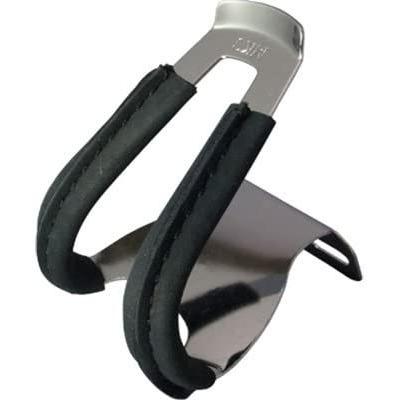 MKS(三ヶ島製作所) HALF CLIP w/leather トークリップ ハーフ 皮付 鉄 ブラック|takes-shop|02