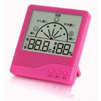 定番人気！PRISMATE(プリズメイト)デジタル温湿度計 Keens(キーンズ)ピンク BGO-15-PK