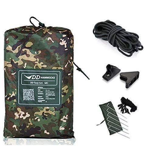 DDタープ 4x4 設営に便利なセット DD Tarp タープ 4X4 & DD Cord コード (10m) & Ridgeline Lo