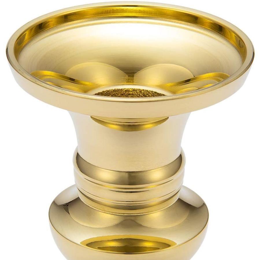 お1人様1点限り 仏壇屋 滝田商店 証明書付 仏壇用の花立て 花瓶 真鍮製 高岡銅器 高さ17cm 口径12 7cm 5 5寸 磨き 花立 仏具 ろうそく Folliq4 Com