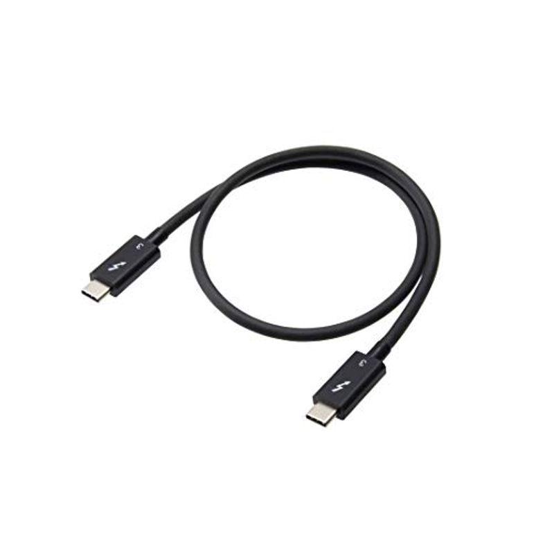 住友電工 Thunderbolt3 ケーブル (認証済 Passive 40Gbps 黒) USB Type-C ケーブル (0.5m)