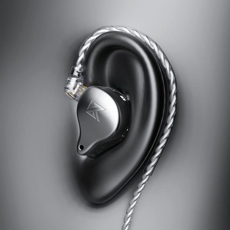KZ AST イヤホンインナーイヤー 有線、Hi-Fi遮音性ノイズキャンセリング ヘッドホン、ハイレゾ イヤホン耳介取り外し可能ケーブル快適 KZ AST イヤホンインナーイヤー 有線 Hi Fi遮音性ノイズキャンセリング ヘッドホン ハイレゾ イヤホン耳介取り外し可能ケーブル快適