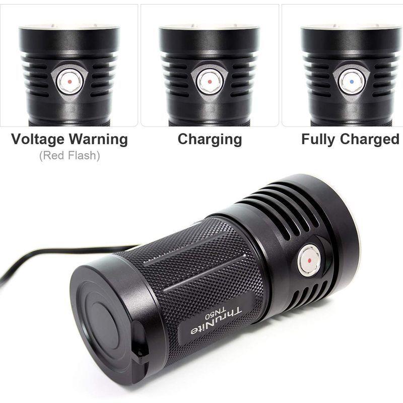 ThruNite TN50 懐中電灯 LEDハンディライト スーパーブライト 充電式フラッシュライト CREE XHP70.2 LED*4 TN50 懐中電灯 LEDハンディライト スーパーブライト 充電式フラッシュライト CREE XHP70 LED*4