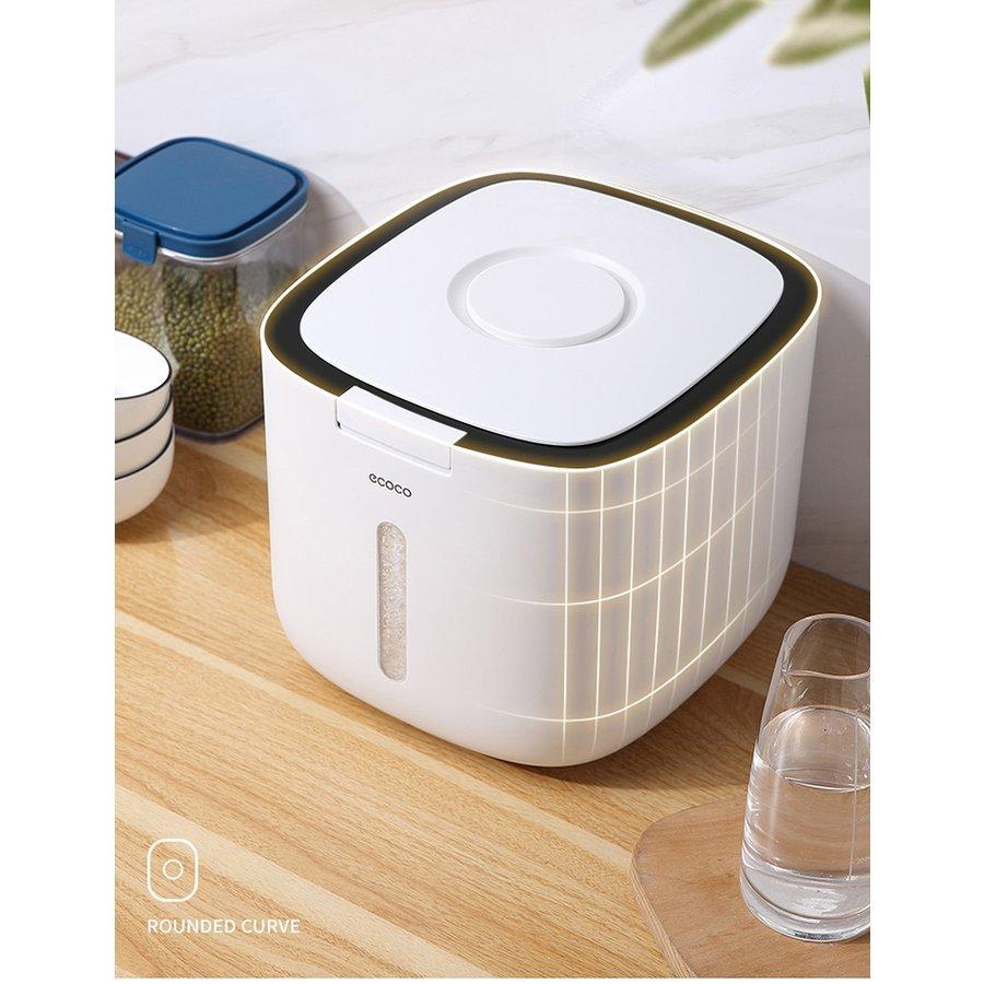 米びつ 5l 10l お米収納 おしゃれ キッチン用品 キッチン収納 保存容器 ライスボックス プラスチック 防虫 ホワイト グレー ブラック Take 竹さんカンパニー 通販 Yahoo ショッピング