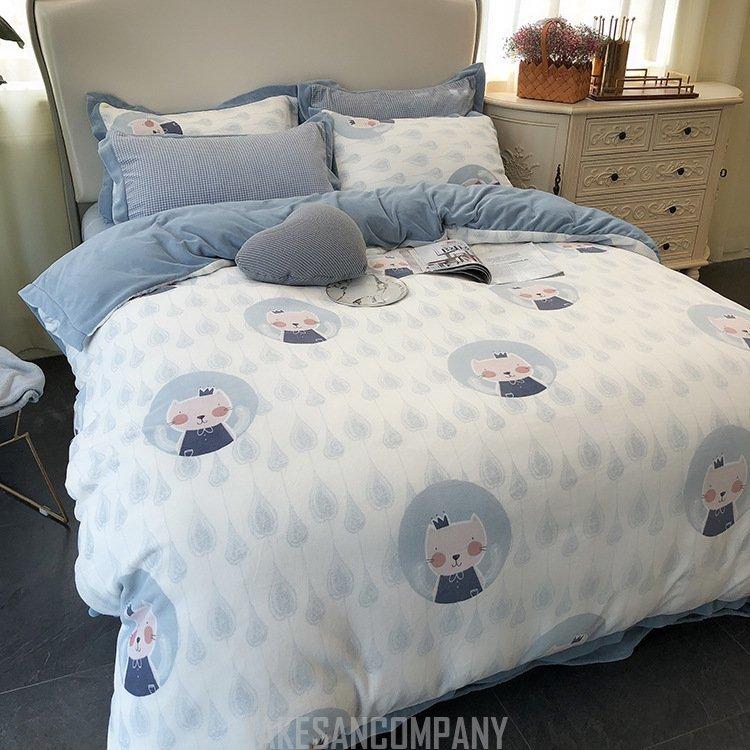 50 Off 布団カバー 掛け布団猫柄カバー シーツ 枕カバー リバーシブル シングル ダブル ミルクカシミア寝具 4点セット ベッド おしゃれ プレゼント ギフト 洗える 絶対一番安い Cepici Gouv Ci