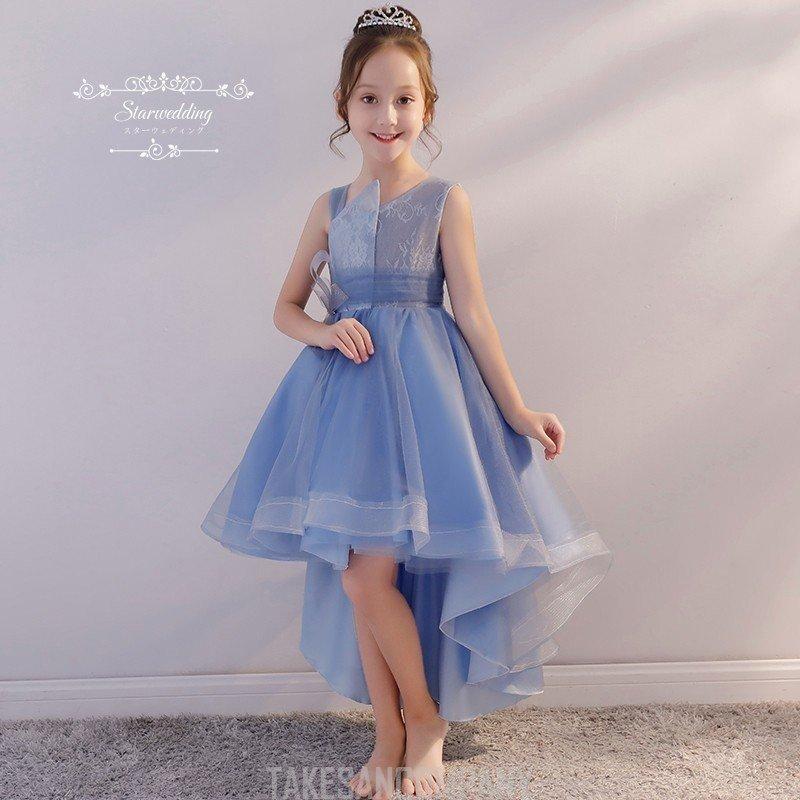 激安 子供ドレス キッズ ピアノ発表会 子供ドレス キッズ ピアノ発表会 ロングドレス 結婚式 青 フラワーガールドレス 二次会 パーティードレス 七五三 入学式 演奏会 前ミニ丈 イブニングドレス 160 フォーマル ドレス スーツ Dbja Jp