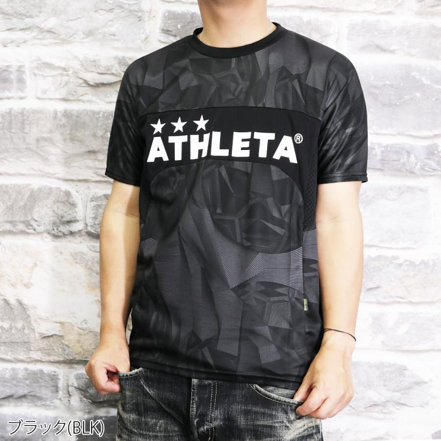 アスレタ Tシャツ メンズ 上 ATHLETA 半袖 吸汗 速乾 ドライ サッカー フットサル ビッグロゴ グラフィック 02343 新作｜takespo｜03