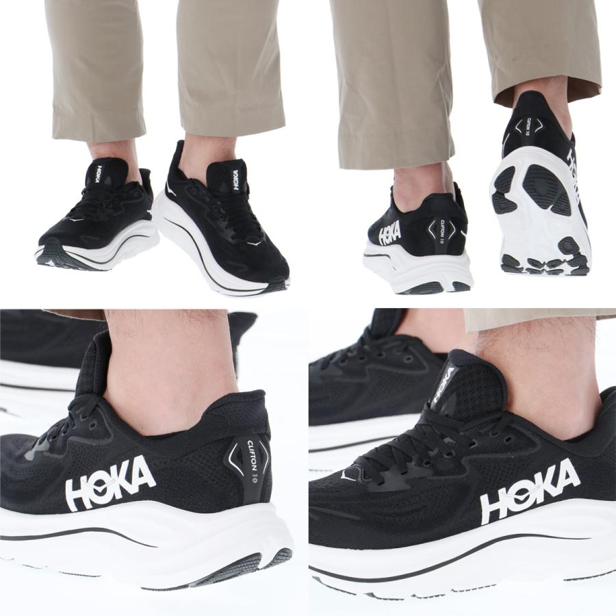 ホカオネオネ メンズ ランニングシューズ HOKA ONE ONE Men's Clifton 8 Running Shoes - Black/White HOKA ONEONE（ホカ オネオネ） ホカ ランニングシューズ メンズ